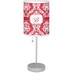 Damask 7" Drum Lamp with Shade Polyester (Personalized)