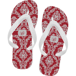 Damask Flip Flops - Small (Personalized)