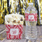 Damask French Fry Favor Box - w/ Water Bottle