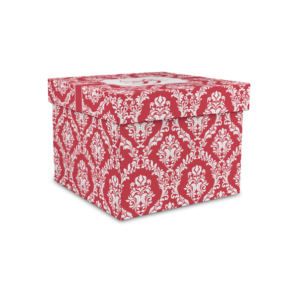 Custom Damask Gift Box with Lid - Canvas Wrapped - Small (Personalized)