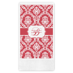 Damask Guest Napkins - Full Color - Embossed Edge (Personalized)