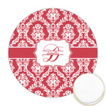 Damask Printed Cookie Topper - Round (Personalized)