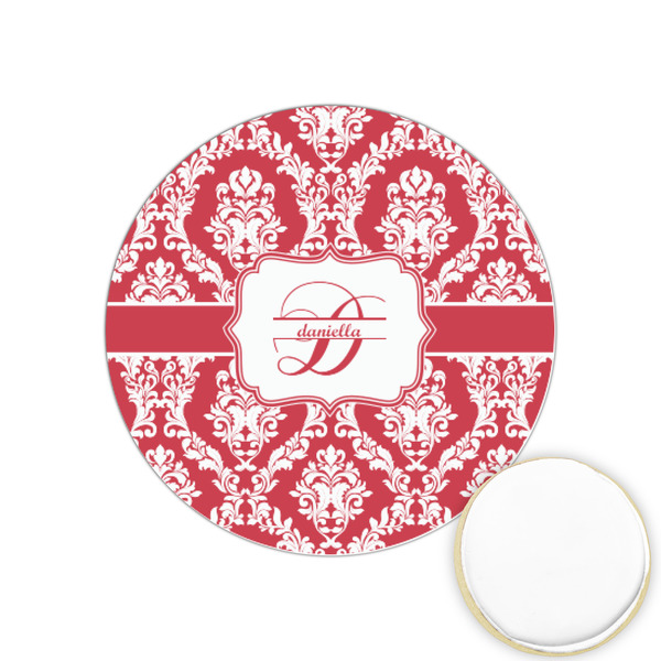 Custom Damask Printed Cookie Topper - 1.25" (Personalized)