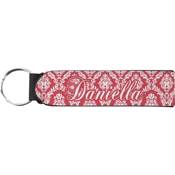 Custom Damask Neoprene Keychain Fob (Personalized)