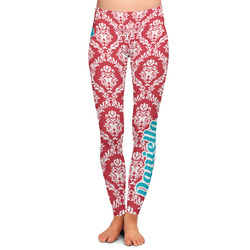 Damask Ladies Leggings - Extra Small (Personalized)