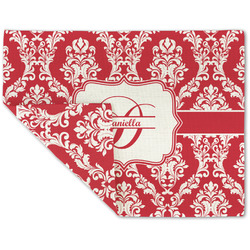 Damask Double-Sided Linen Placemat - Single w/ Name and Initial