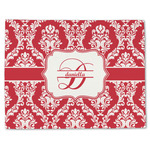 Damask Single-Sided Linen Placemat - Single w/ Name and Initial