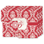 Damask Linen Placemat w/ Name and Initial