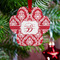 Damask Metal Paw Ornament - Lifestyle