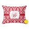 Damask Outdoor Throw Pillow (Rectangular - 12x16)