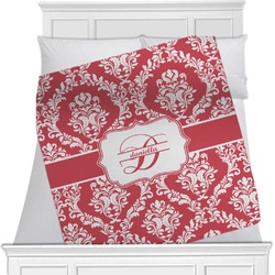 Damask Minky Blanket - Twin / Full - 80"x60" - Double Sided (Personalized)