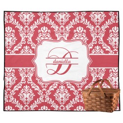 Damask Outdoor Picnic Blanket (Personalized)