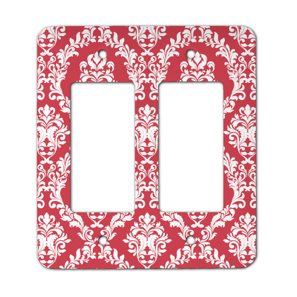 Custom Damask Rocker Style Light Switch Cover - Two Switch