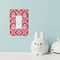 Damask Rocker Light Switch Covers - Single - IN CONTEXT