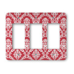 Damask Rocker Style Light Switch Cover - Three Switch