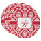 Damask Round Paper Coaster - Main