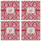 Damask Set of 4 Sandstone Coasters - See All 4 View