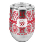 Damask Stemless Wine Tumbler - Full Print (Personalized)