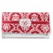 Damask Vinyl Check Book Cover - Front