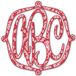 Damask Monogram Decal - Custom Sizes (Personalized)