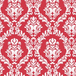 Damask Wallpaper & Surface Covering (Peel & Stick 24"x 24" Sample)