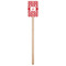 Damask Wooden 6.25" Stir Stick - Rectangular - Single Stick