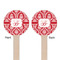 Damask Wooden 6" Stir Stick - Round - Double Sided - Front & Back