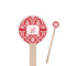 Damask Wooden 7.5" Stir Stick - Round - Closeup