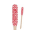 Damask Wooden Food Pick - Paddle - Closeup