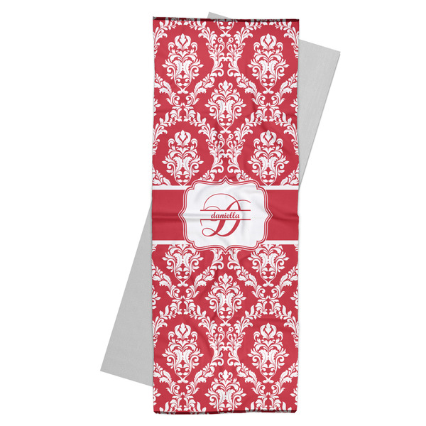 Custom Damask Yoga Mat Towel (Personalized)