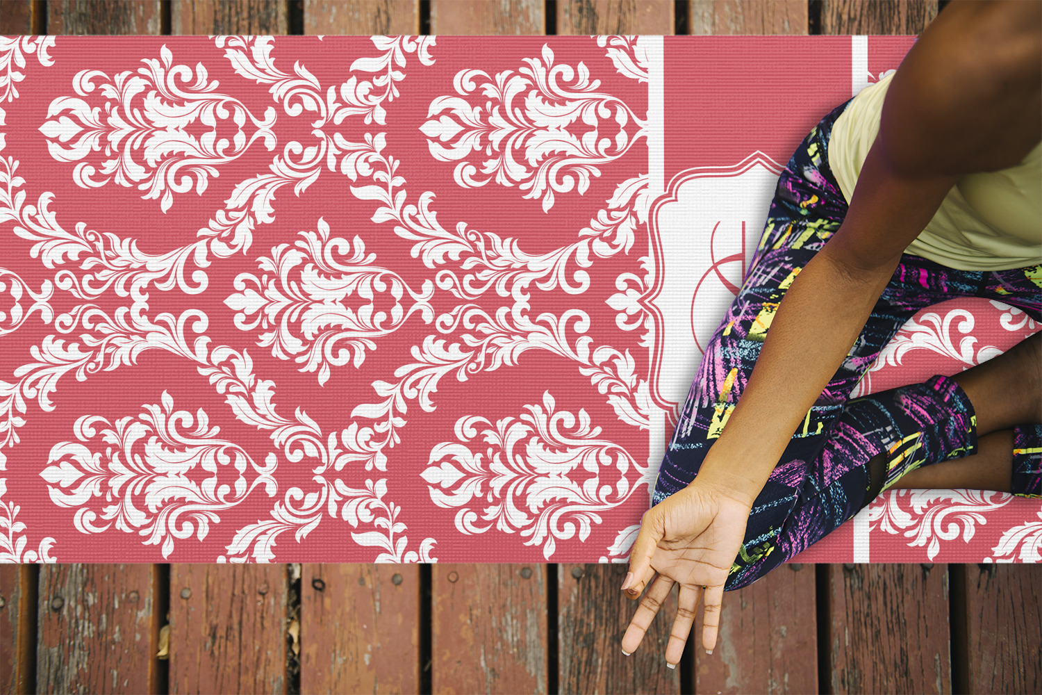 Damask Print Yoga Mat orders