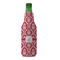 Damask Zipper Bottle Cooler - FRONT (bottle)