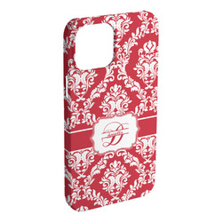 Damask iPhone Case - Plastic - iPhone 15 Plus (Personalized)