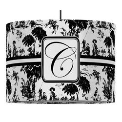 Toile 16" Drum Pendant Lamp - Fabric (Personalized)