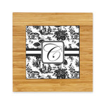 Toile Bamboo Trivet with Ceramic Tile Insert (Personalized)