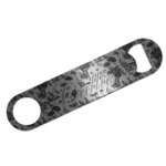 Toile Bar Bottle Opener - Silver w/ Initial