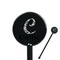 Toile Black Plastic 5.5" Stir Stick - Round - Closeup