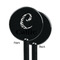 Toile Black Plastic 5.5" Stir Stick - Single Sided - Round - Front & Back