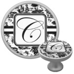 Toile Cabinet Knob (Silver) (Personalized)