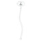 Toile Clear Plastic 7" Stir Stick - Oval - Single Stick