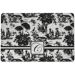 Toile Dog Food Mat w/ Initial