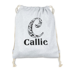 Toile Drawstring Backpack - Sweatshirt Fleece - Single Sided (Personalized)