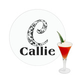 Toile Printed Drink Topper -  2.5" (Personalized)