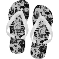Toile Flip Flops - Small (Personalized)