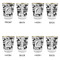 Toile Glass Shot Glass - with gold rim - Set of 4 - APPROVAL