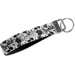 Toile Webbing Keychain Fob - Large (Personalized)