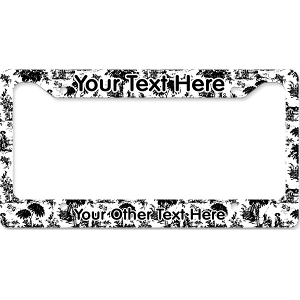 Custom Toile License Plate Frame - Style B (Personalized)