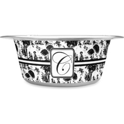 Toile Stainless Steel Dog Bowl - Large (Personalized)