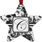 Toile Metal Star Ornament - Front
