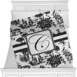 Toile Minky Blanket - Twin / Full - 80"x60" - Double Sided (Personalized)